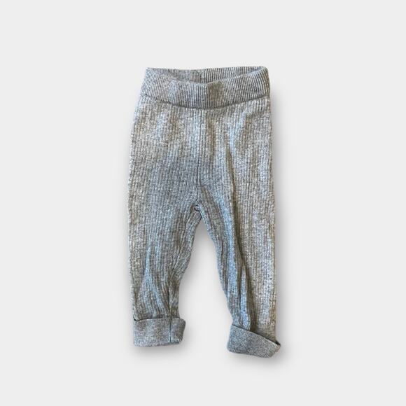 Janie and Jack Ribbed Gray Sweater Pants 3-6 Months - Picture 1 of 6
